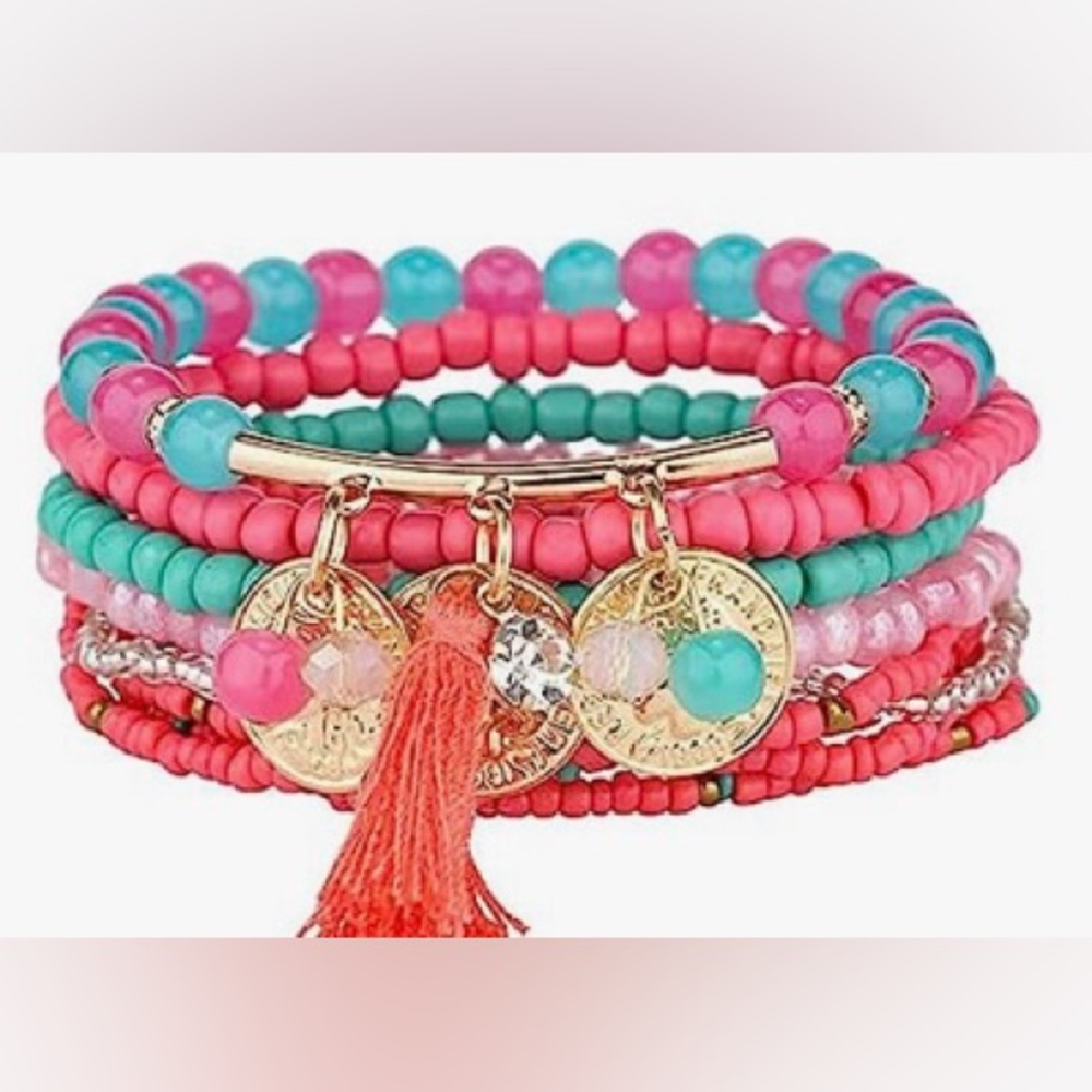 Boho Buried Treasure Stacked Bracelets